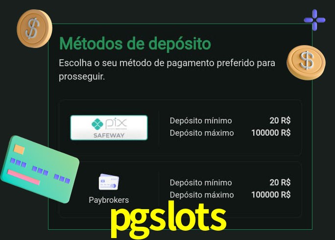 O cassino pgslots oferece uma grande variedade de métodos de pagamento